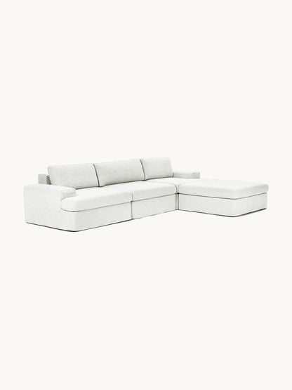 Modulares Sofa Russell (4-Sitzer) mit Hocker (links/rechts)