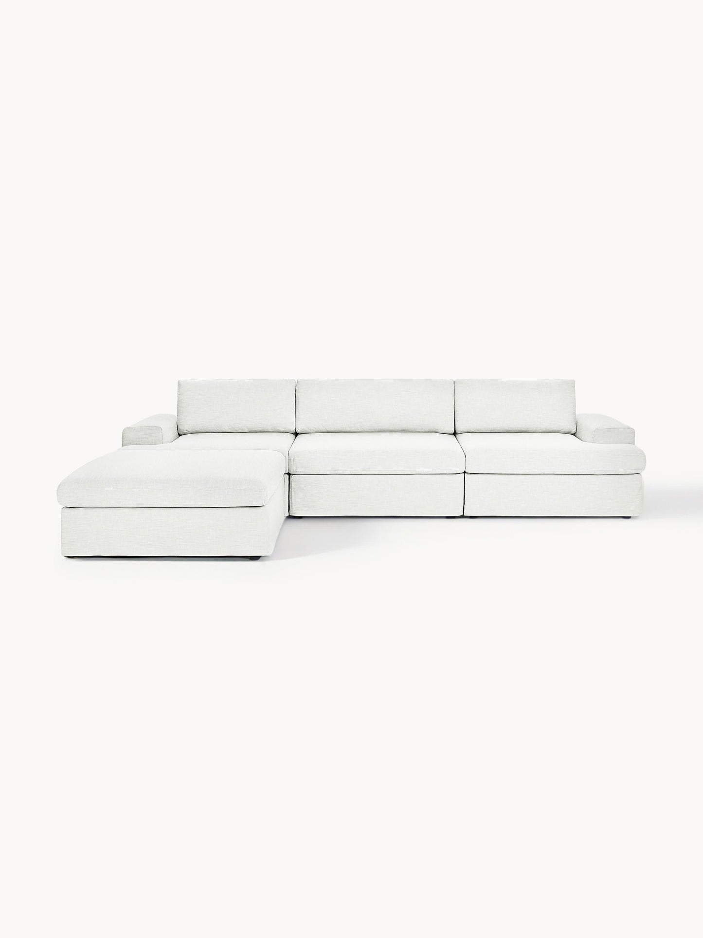 Modulares Sofa Russell (4-Sitzer) mit Hocker (links/rechts)