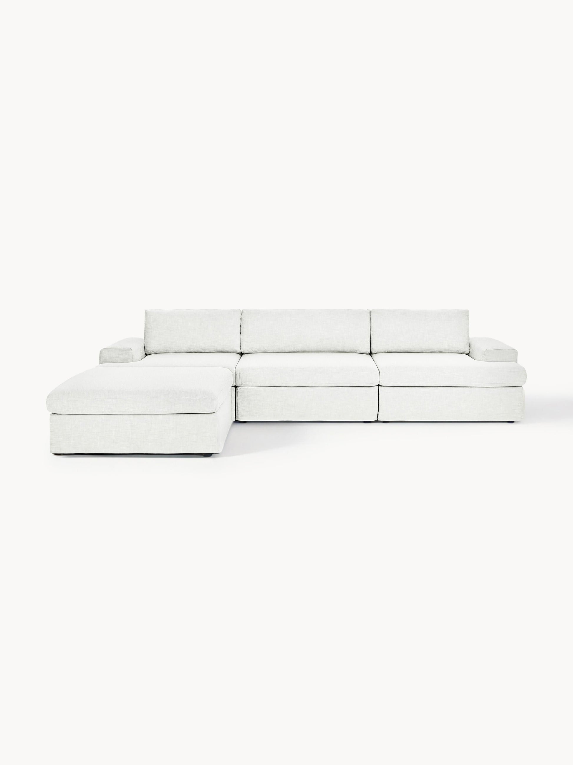 Modulares Sofa Russell (4-Sitzer) mit Hocker (links/rechts)
