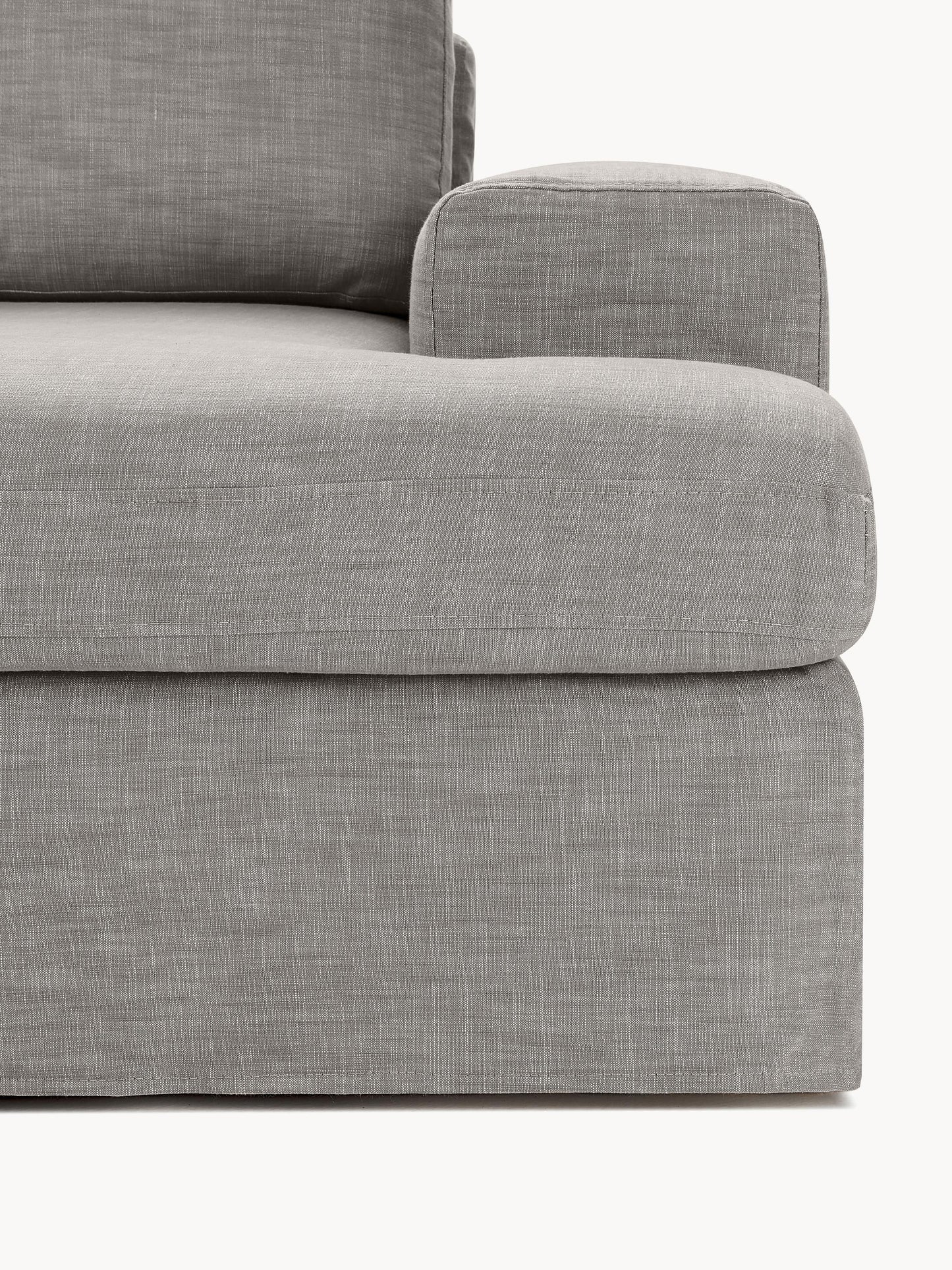 Modulares Sofa Russell (4-Sitzer) mit Hocker (links/rechts)