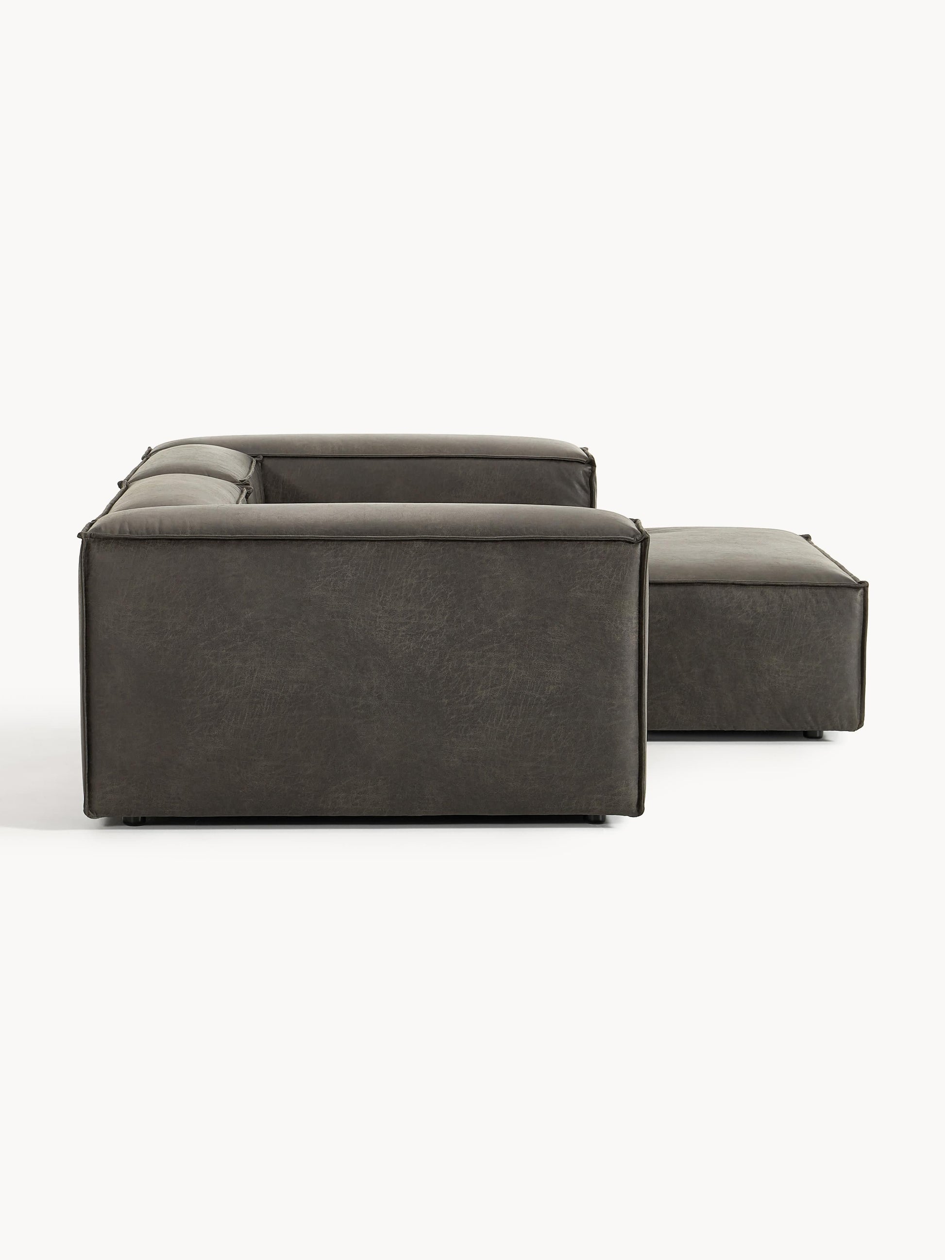 Modulares Ecksofa Lennon (2-Sitzer) aus Leder