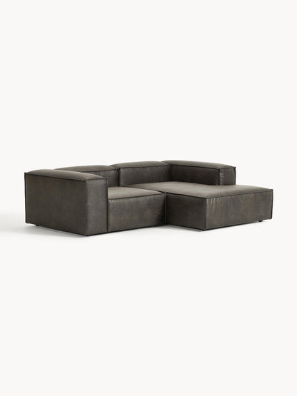 Modulares Ecksofa Lennon (2-Sitzer) aus Leder