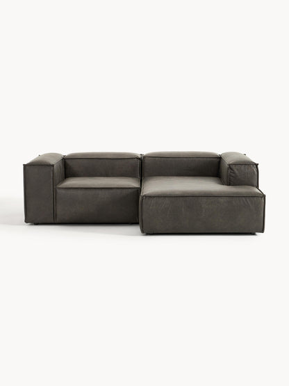 Galeriebild 1 - Modulares Ecksofa Lennon (2-Sitzer) aus Leder