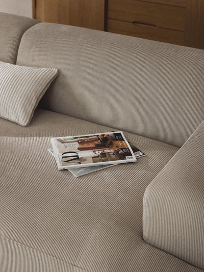 Cord-Sofa Melva (3-Sitzer)