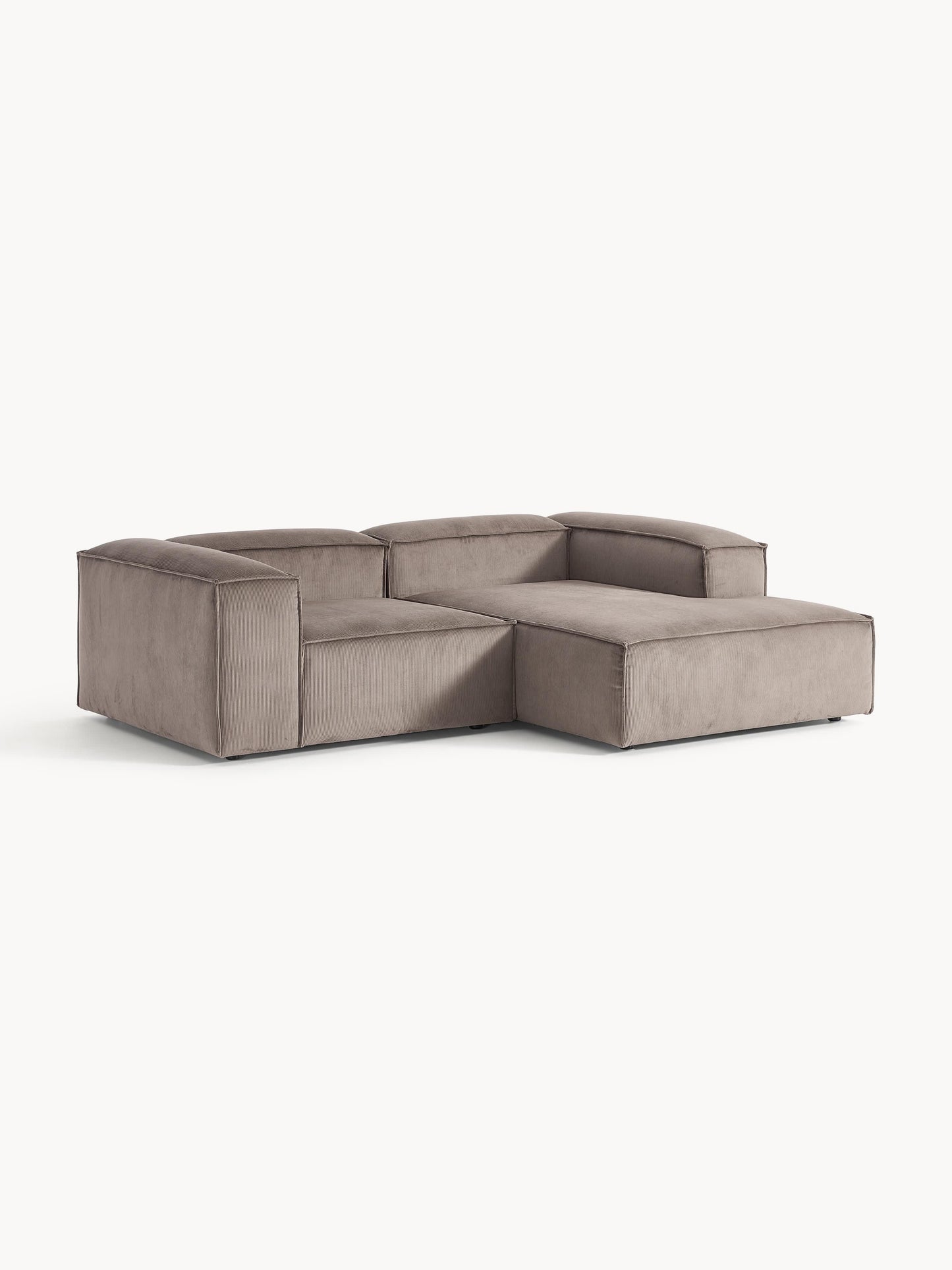 Modulares Ecksofa Lennon (2-Sitzer) aus Cord