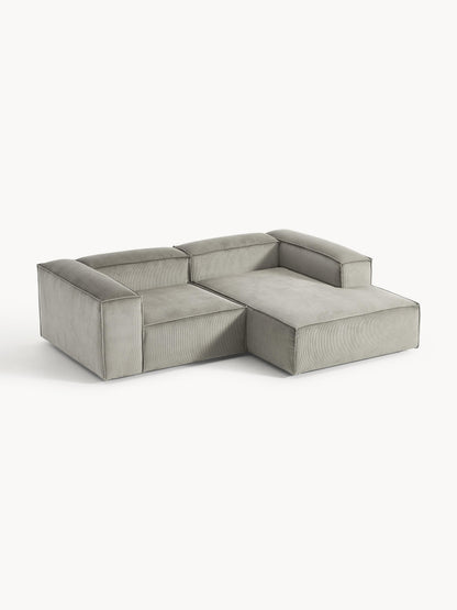 Modulares Ecksofa Lennon (2-Sitzer) aus Cord