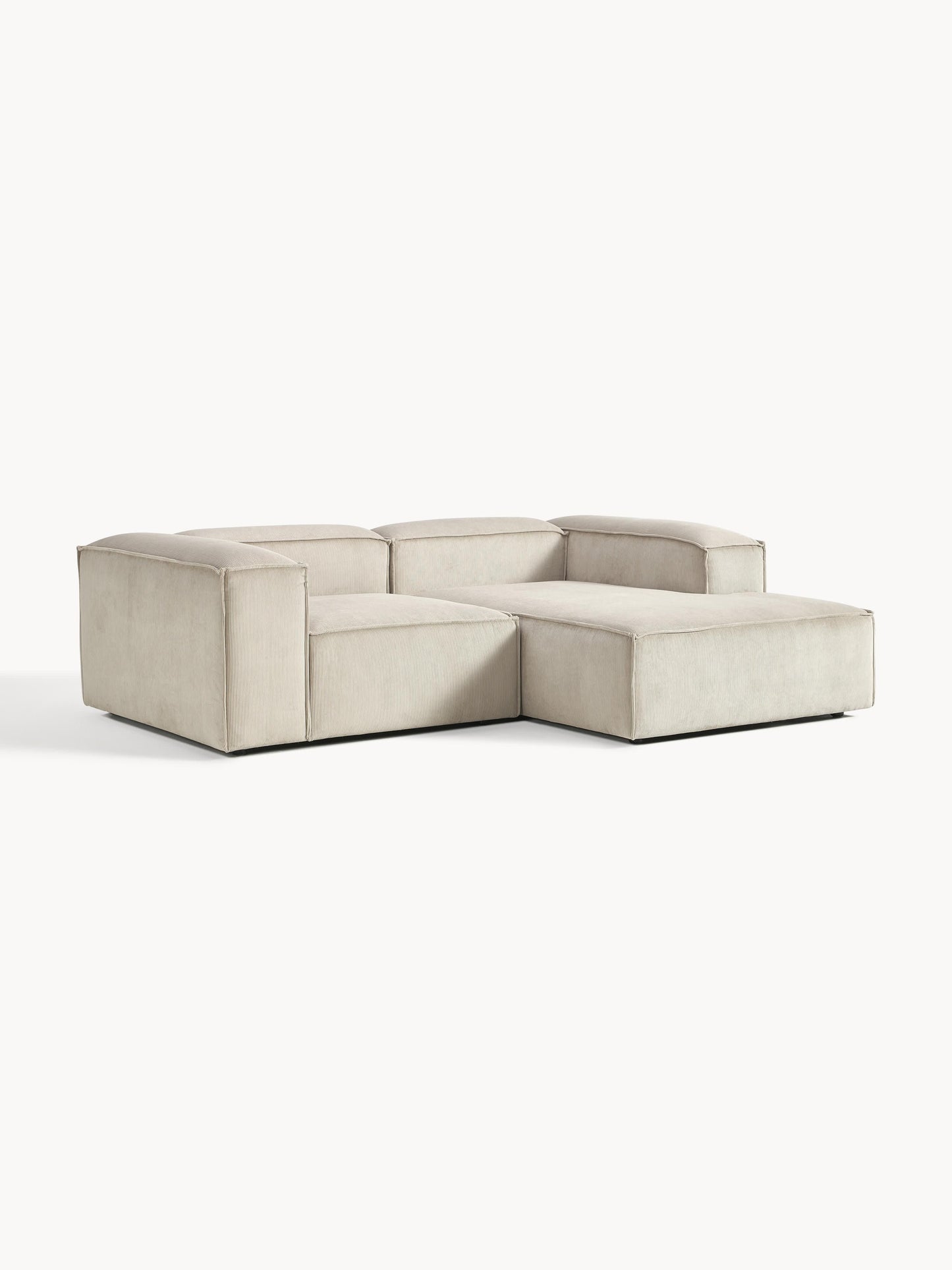Modulares Ecksofa Lennon (2-Sitzer) aus Cord