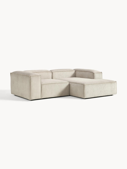 Modulares Ecksofa Lennon (2-Sitzer) aus Cord