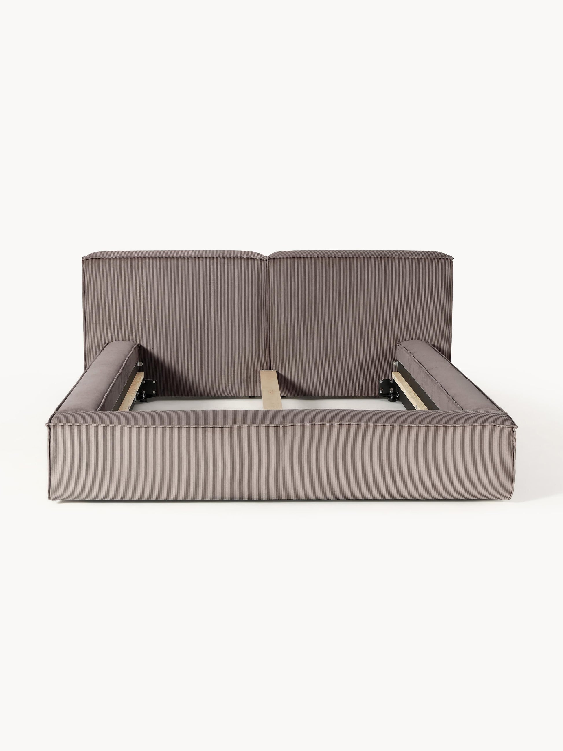 Polsterbett Lennon aus Cord