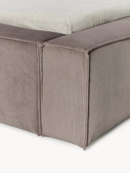 Polsterbett Lennon aus Cord