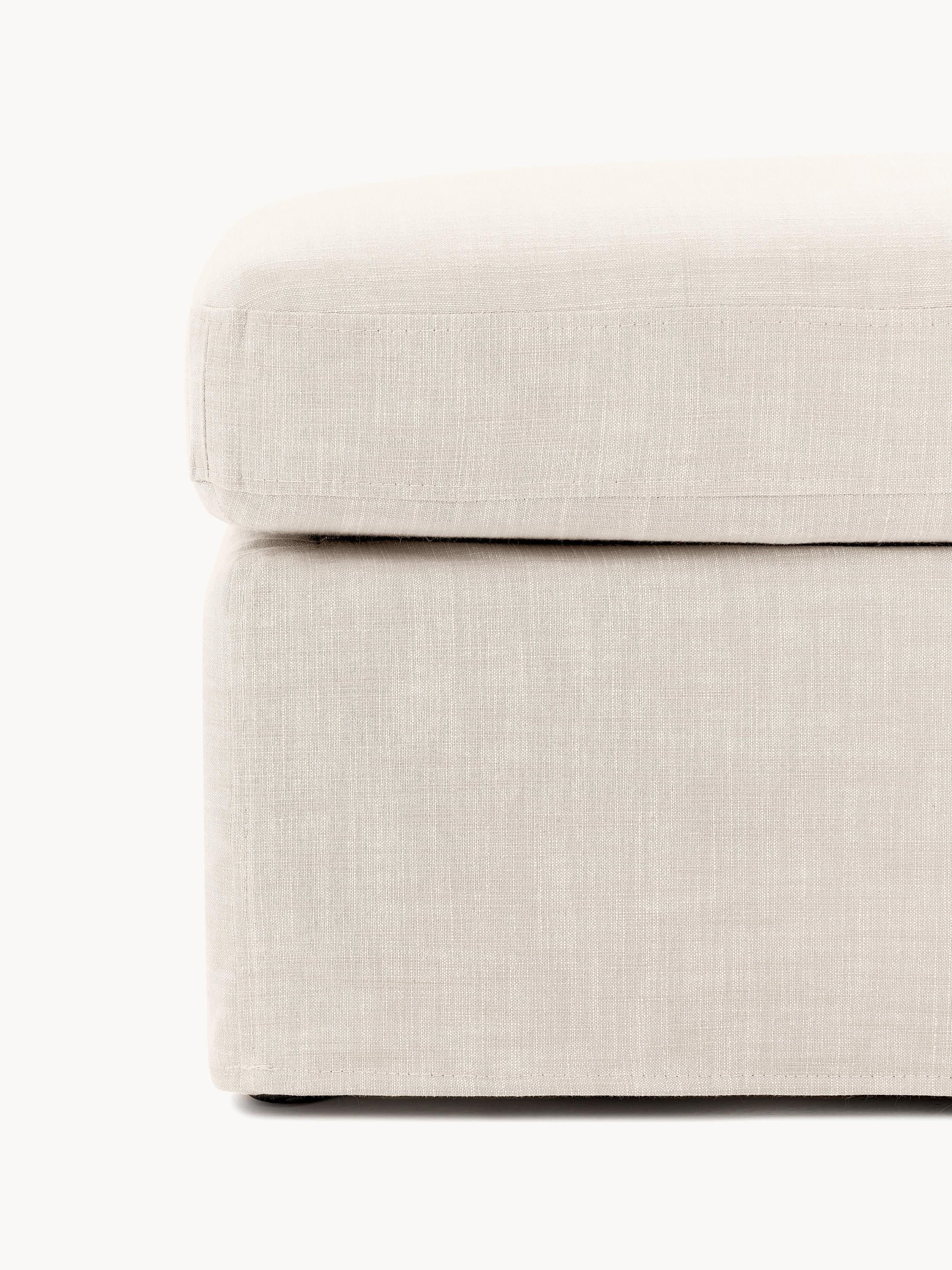 Sofa-Hocker Russell mit abnehmbaren Bezügen