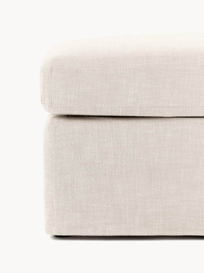Sofa-Hocker Russell mit abnehmbaren Bezügen