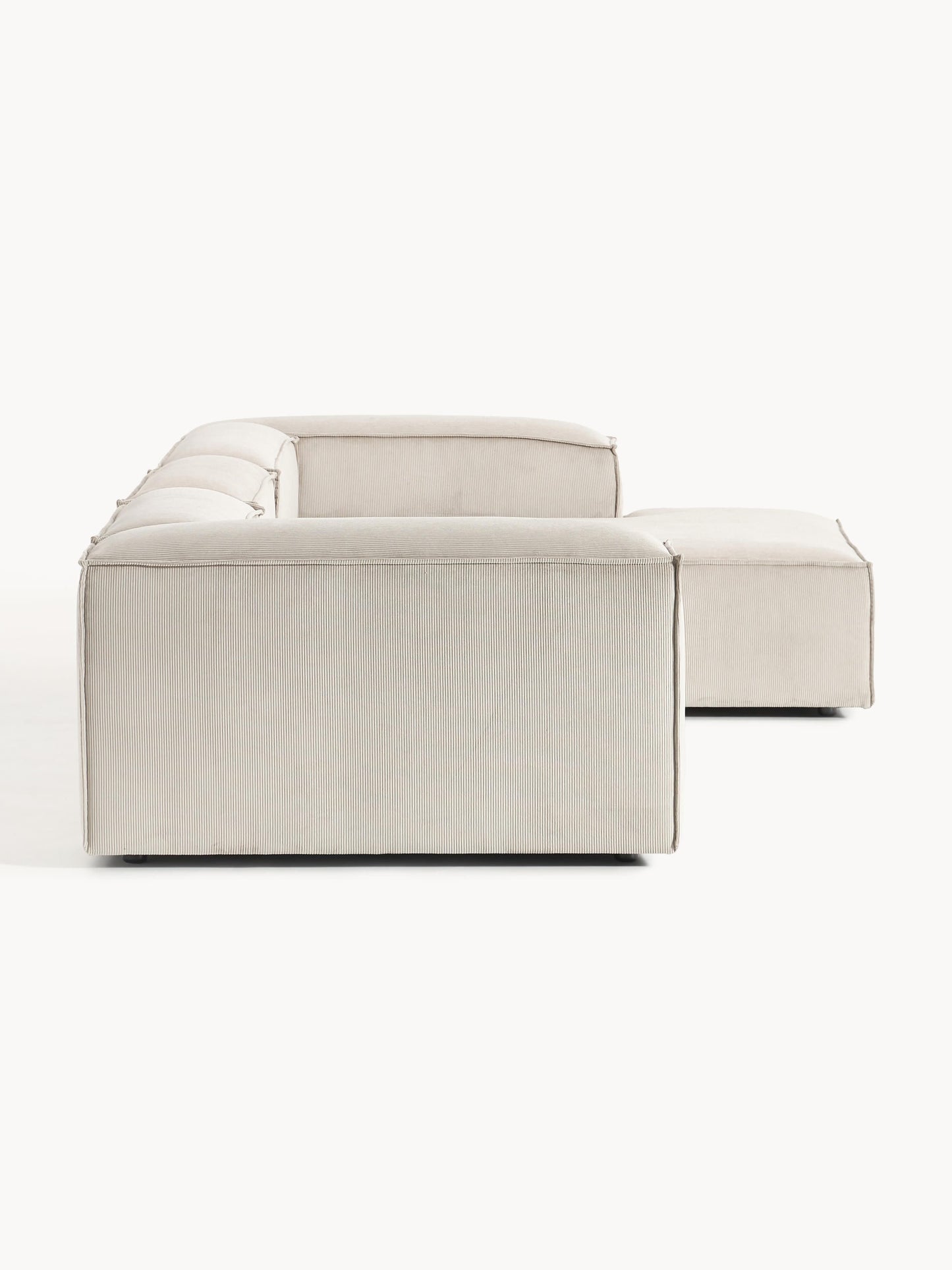Modulares Ecksofa Lennon (4-Sitzer) aus Cord