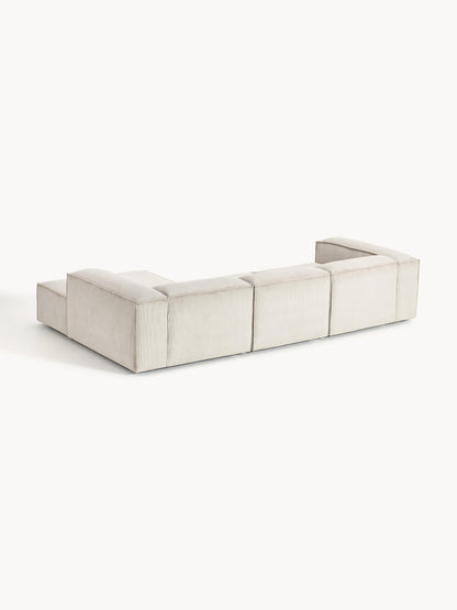 Modulares Ecksofa Lennon (4-Sitzer) aus Cord