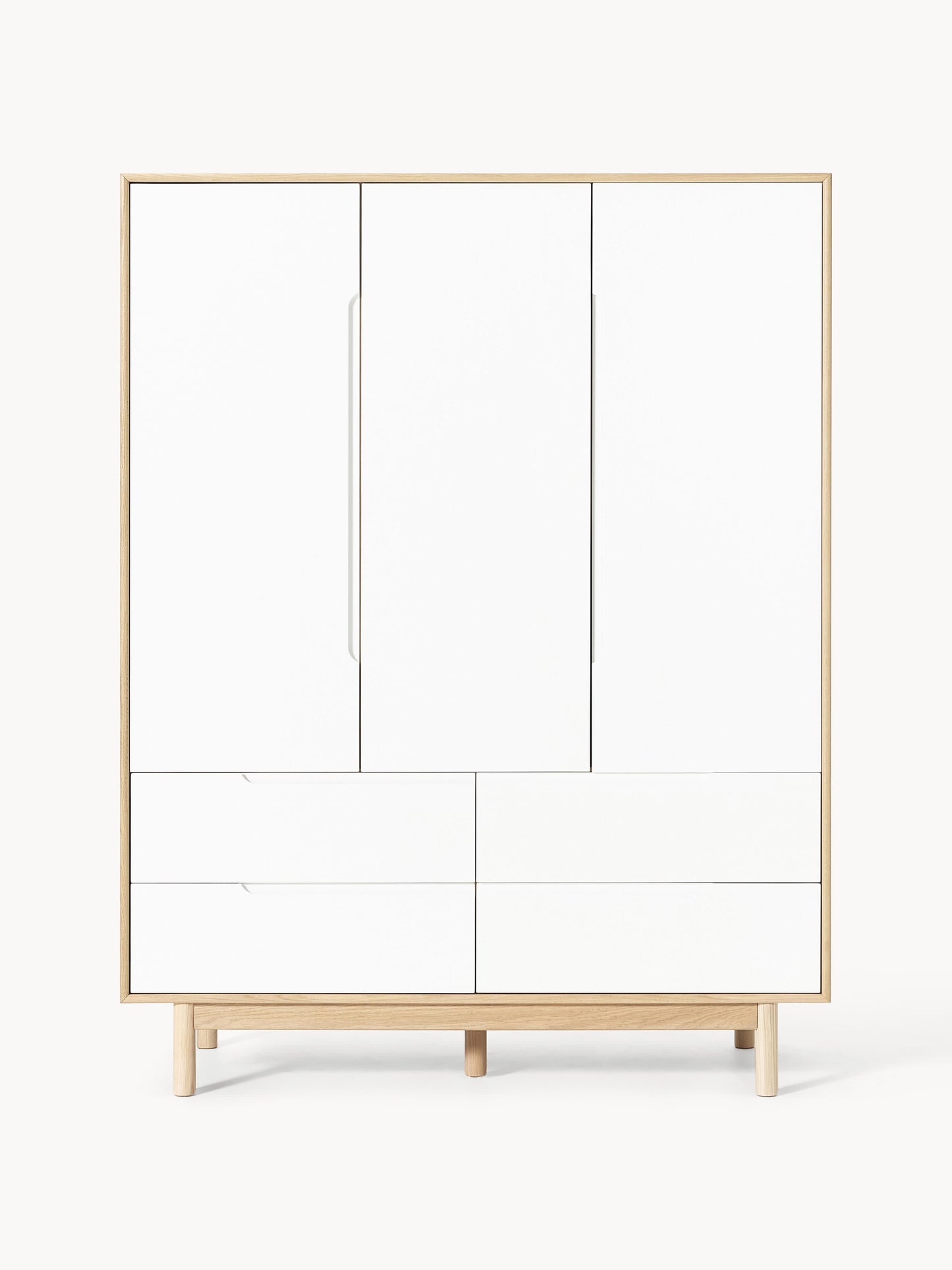 Kleiderschrank Cassy, 3-türig