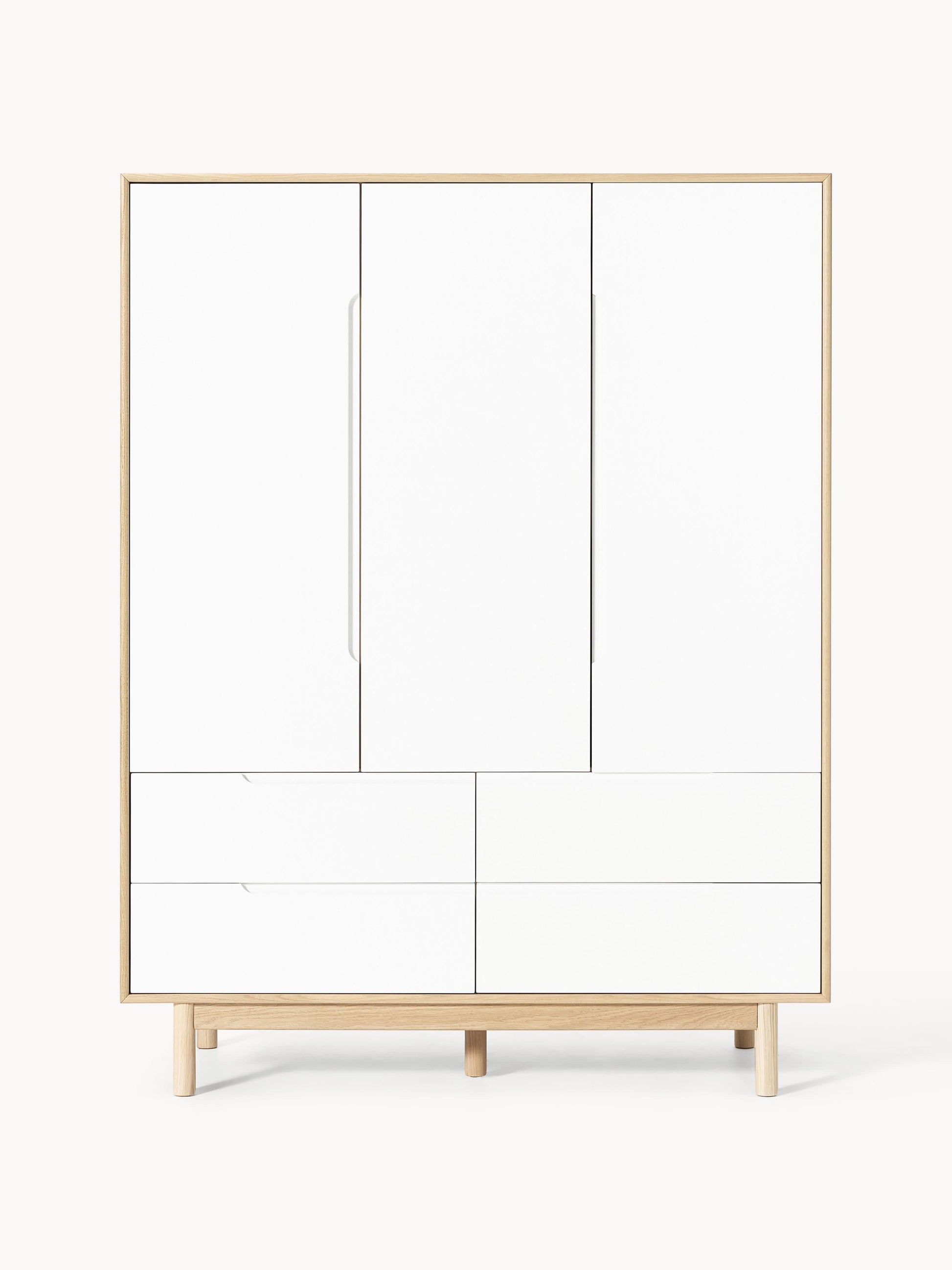 Kleiderschrank Cassy, 3-türig
