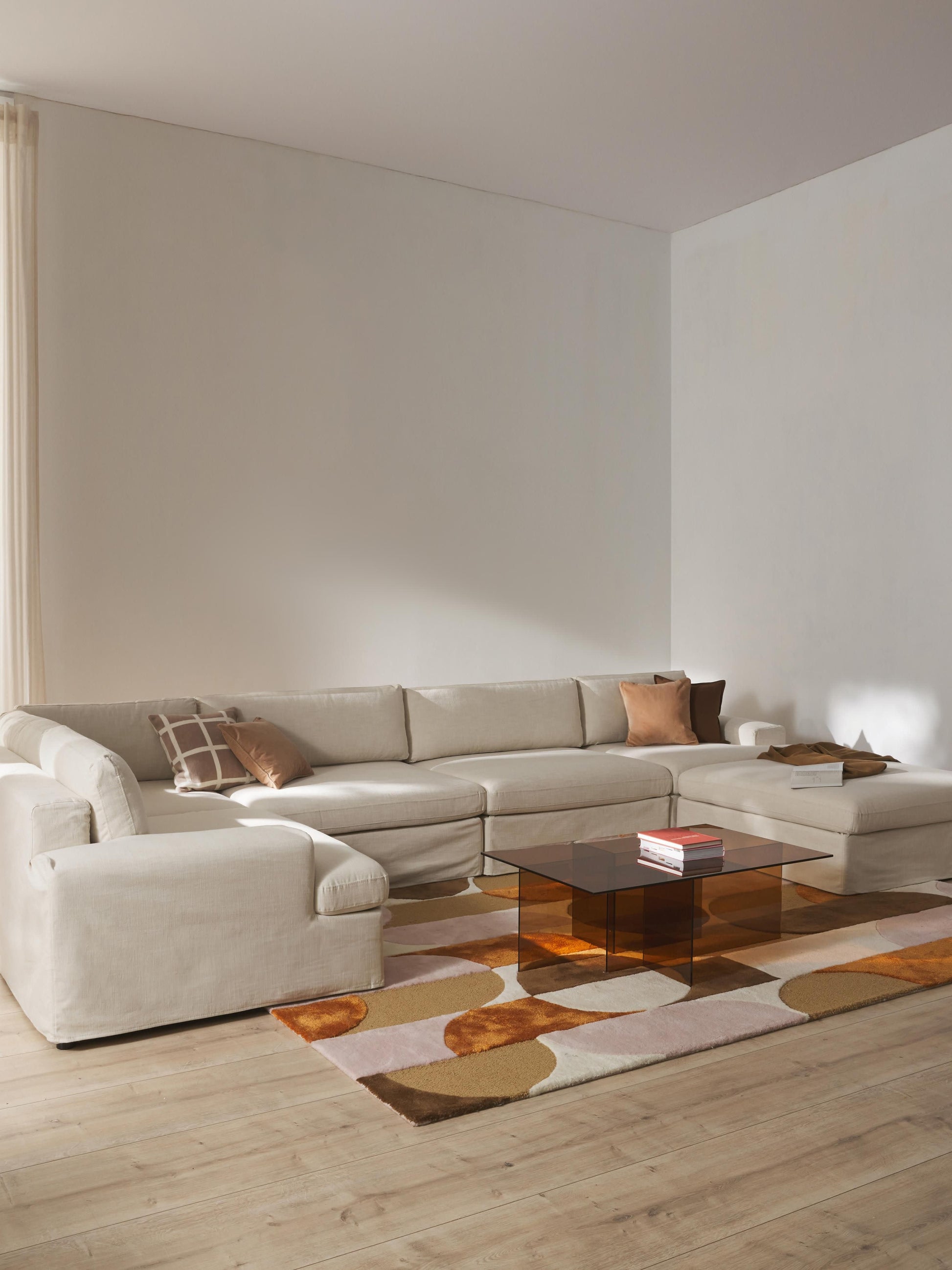 Modulares XL Sofa Russell mit abnehmbaren Bezügen