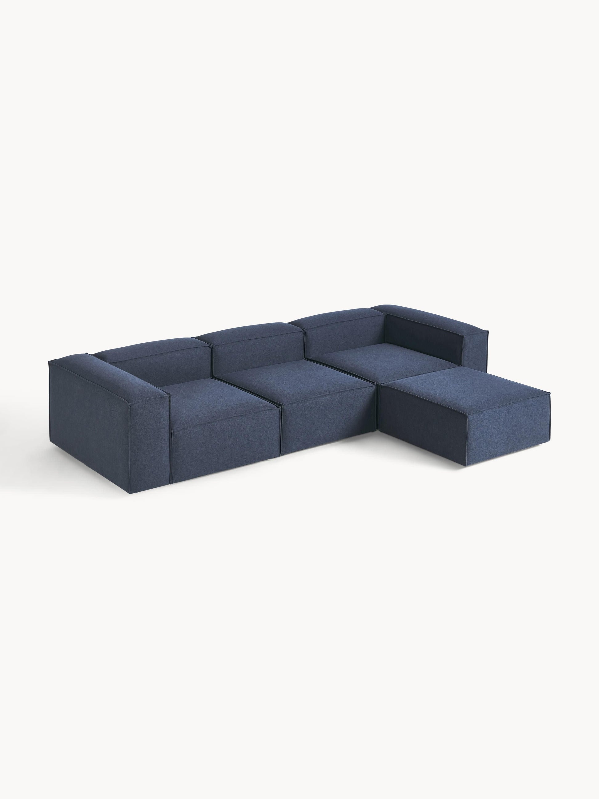 Modulares Sofa Lennon (4-Sitzer) mit Hocker (links/rechts)