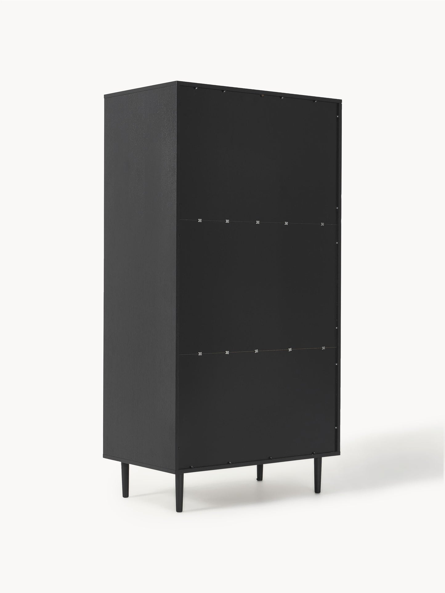 Kleiner Kleiderschrank Aries mit Wiener Geflecht, 2-türig