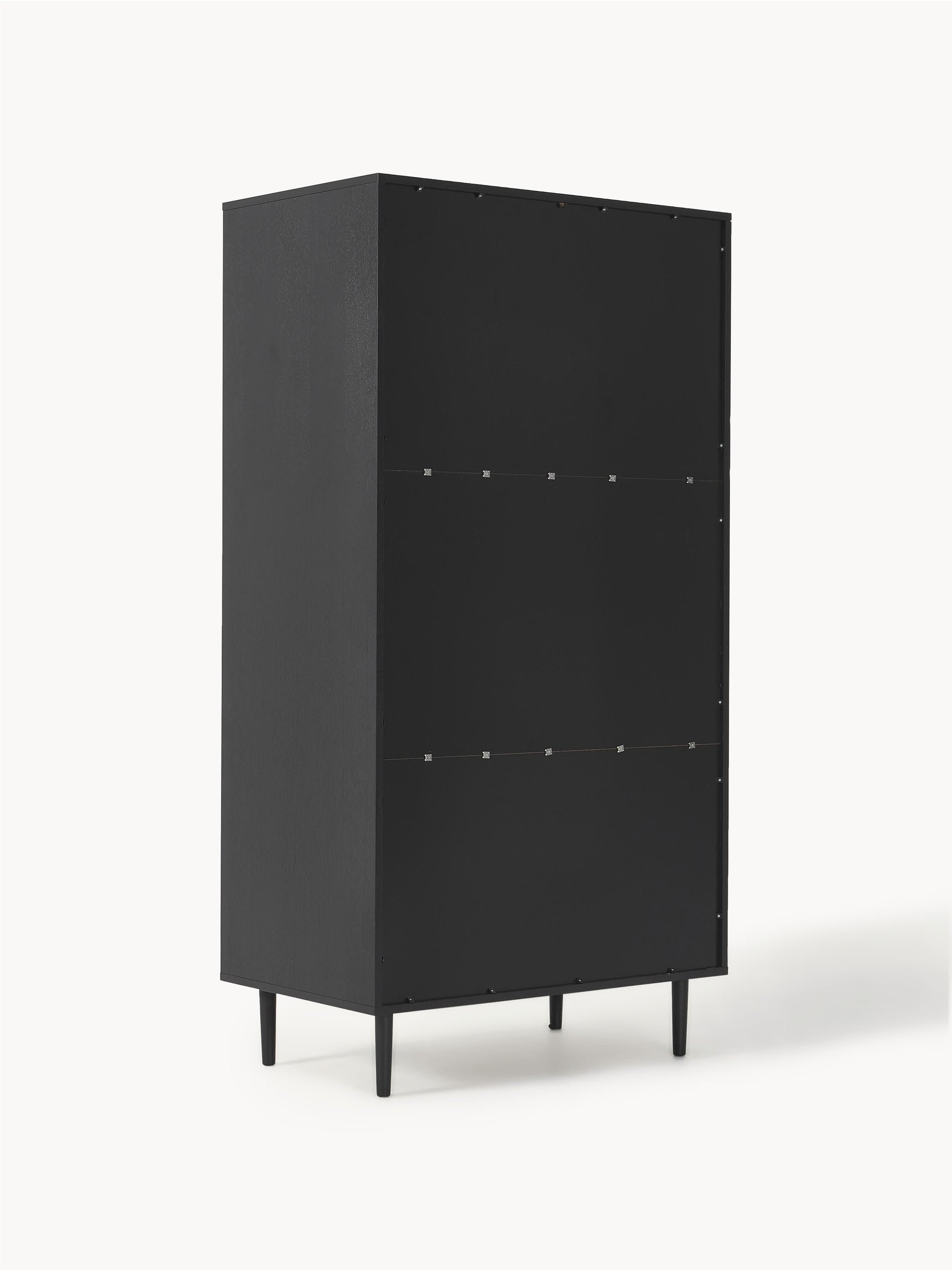 Kleiner Kleiderschrank Aries mit Wiener Geflecht, 2-türig