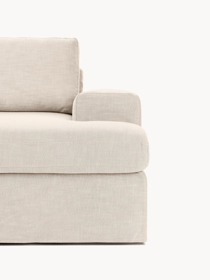 Modulares Sofa Russell (4-Sitzer) mit Hocker (links/rechts)
