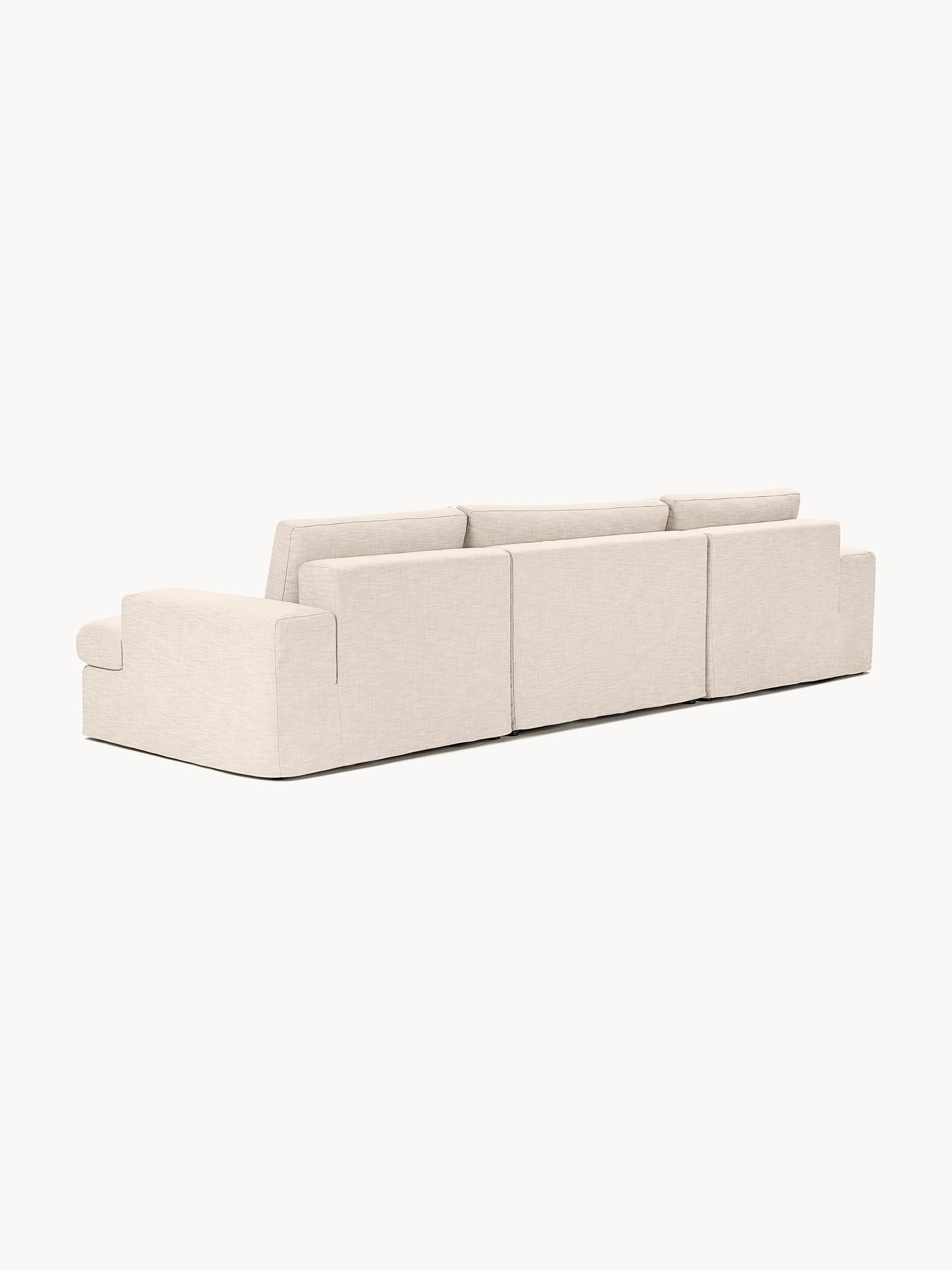 Modulares Sofa Russell (4-Sitzer) mit Hocker (links/rechts)
