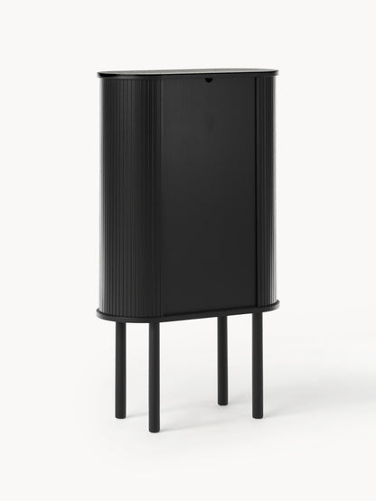 Highboard Calary mit geriffelter Front