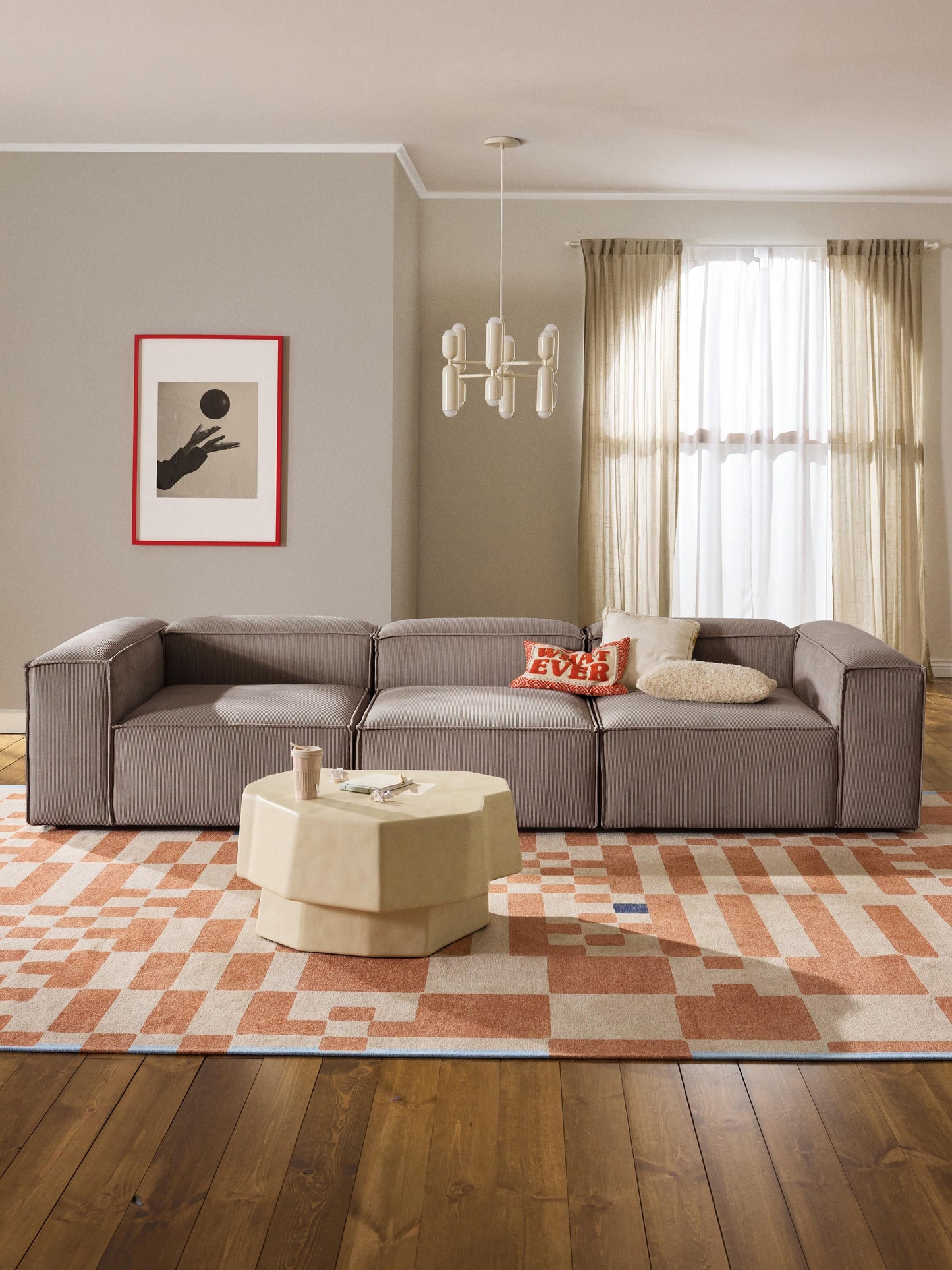Modulares Sofa Lennon (4-Sitzer) aus Cord