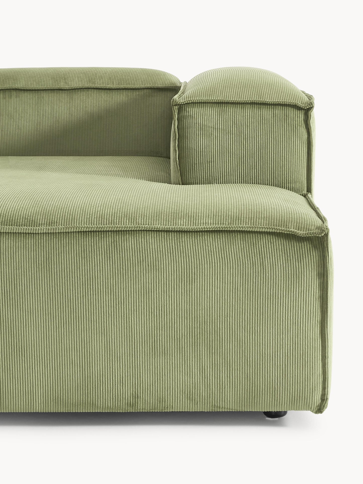 Modulares Ecksofa Lennon (2-Sitzer) aus Cord