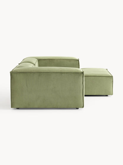 Modulares Ecksofa Lennon (2-Sitzer) aus Cord