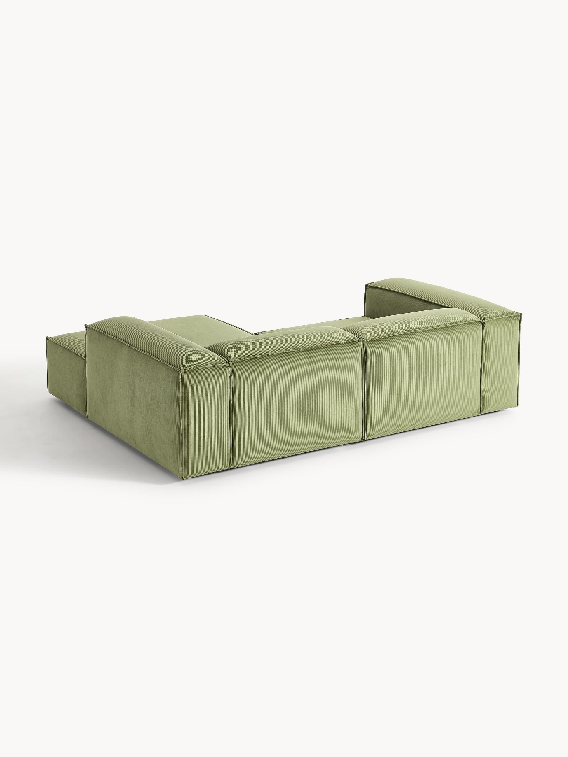 Modulares Ecksofa Lennon (2-Sitzer) aus Cord