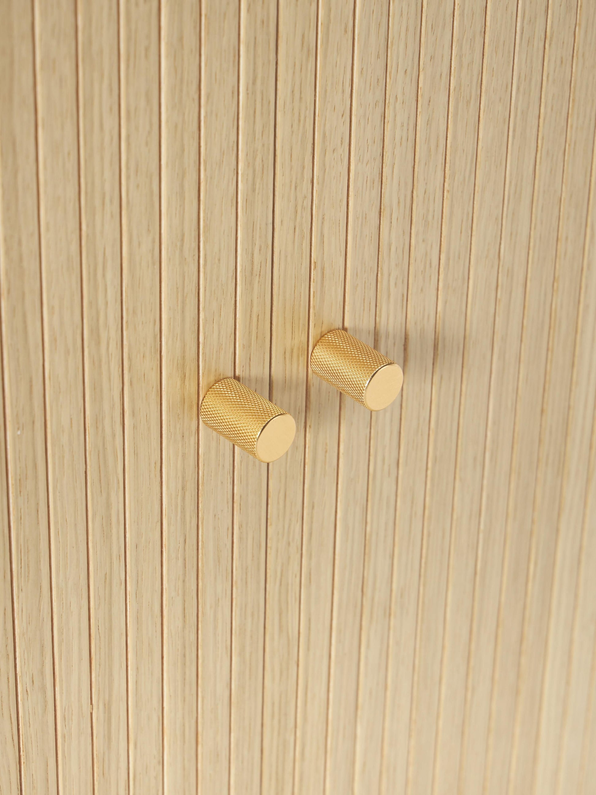 Highboard Calary mit geriffelter Front