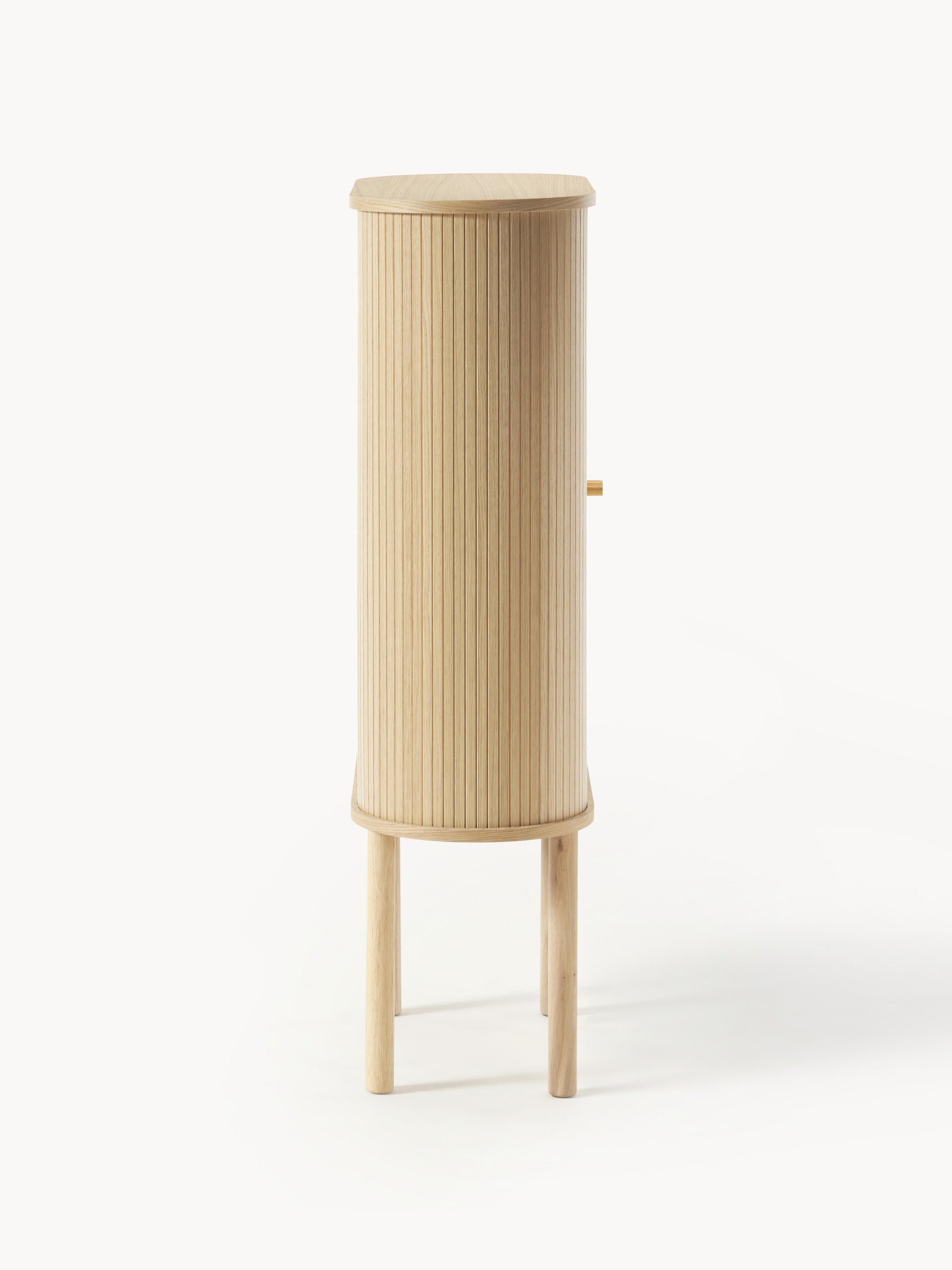 Highboard Calary mit geriffelter Front