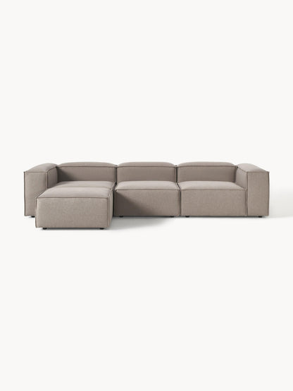 Modulares Sofa Lennon (4-Sitzer) mit Hocker (links/rechts)