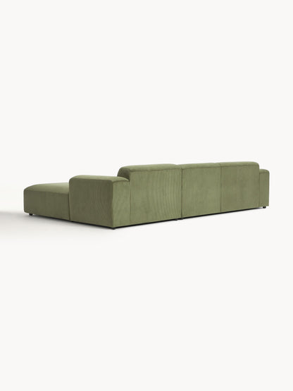 Cord-Ecksofa Melva (4-Sitzer)