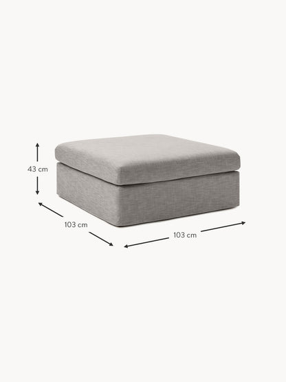 Sofa-Hocker Russell mit abnehmbaren Bezügen