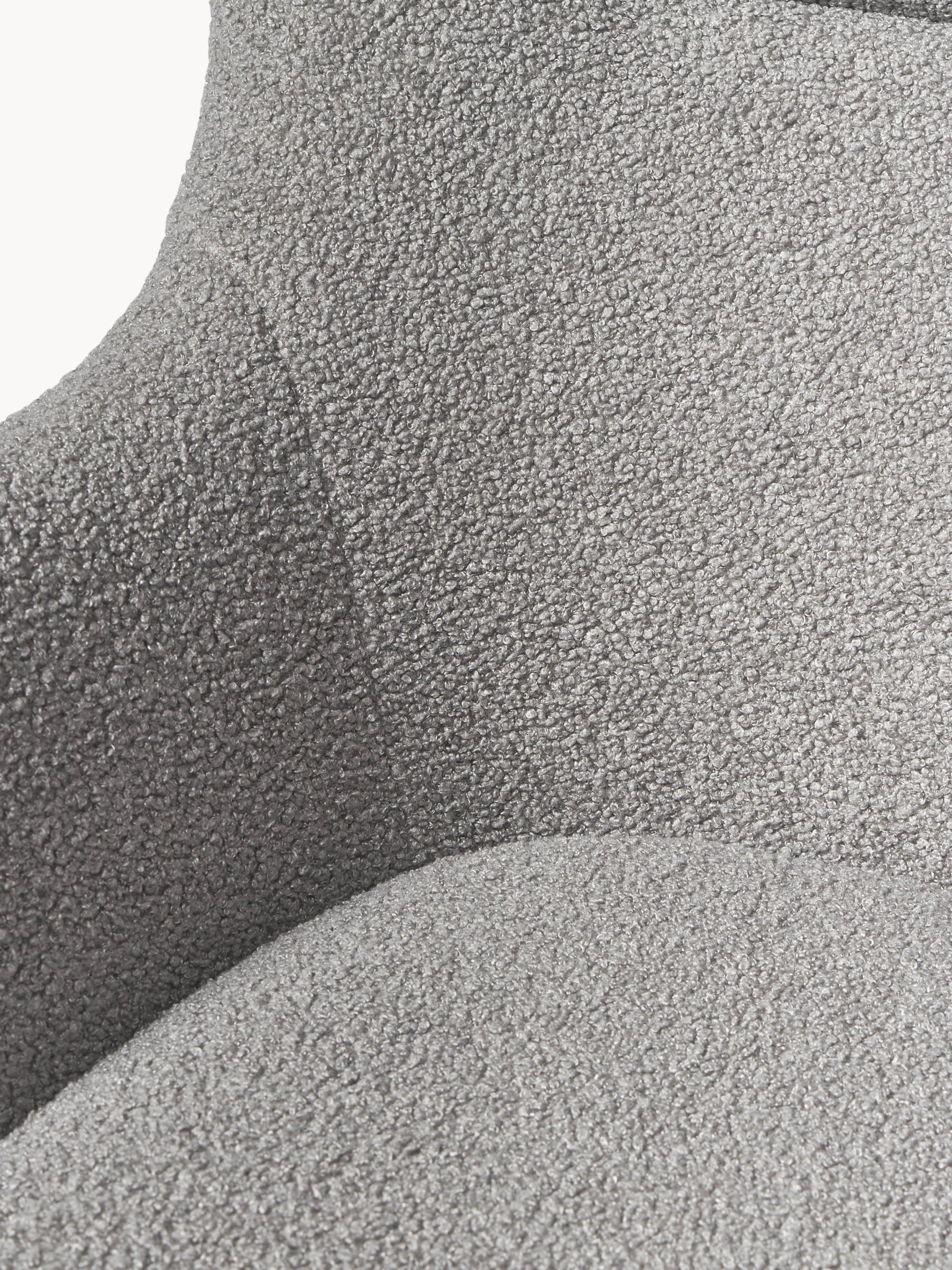 Teddy-Schaukelstuhl Wing mit Metallbeinen