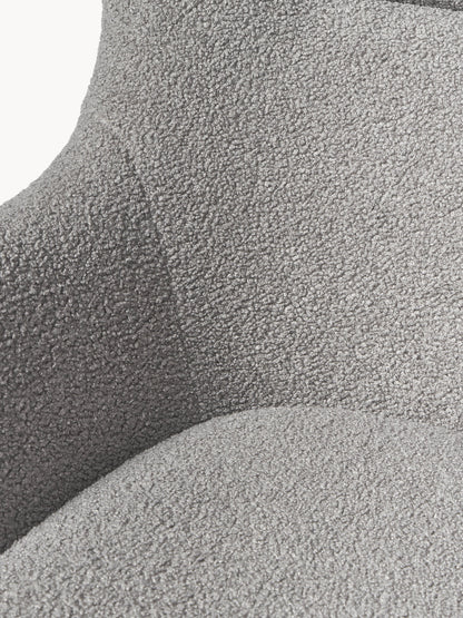 Teddy-Schaukelstuhl Wing mit Metallbeinen