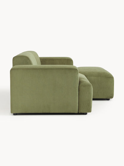 Cord-Ecksofa Melva (3-Sitzer)