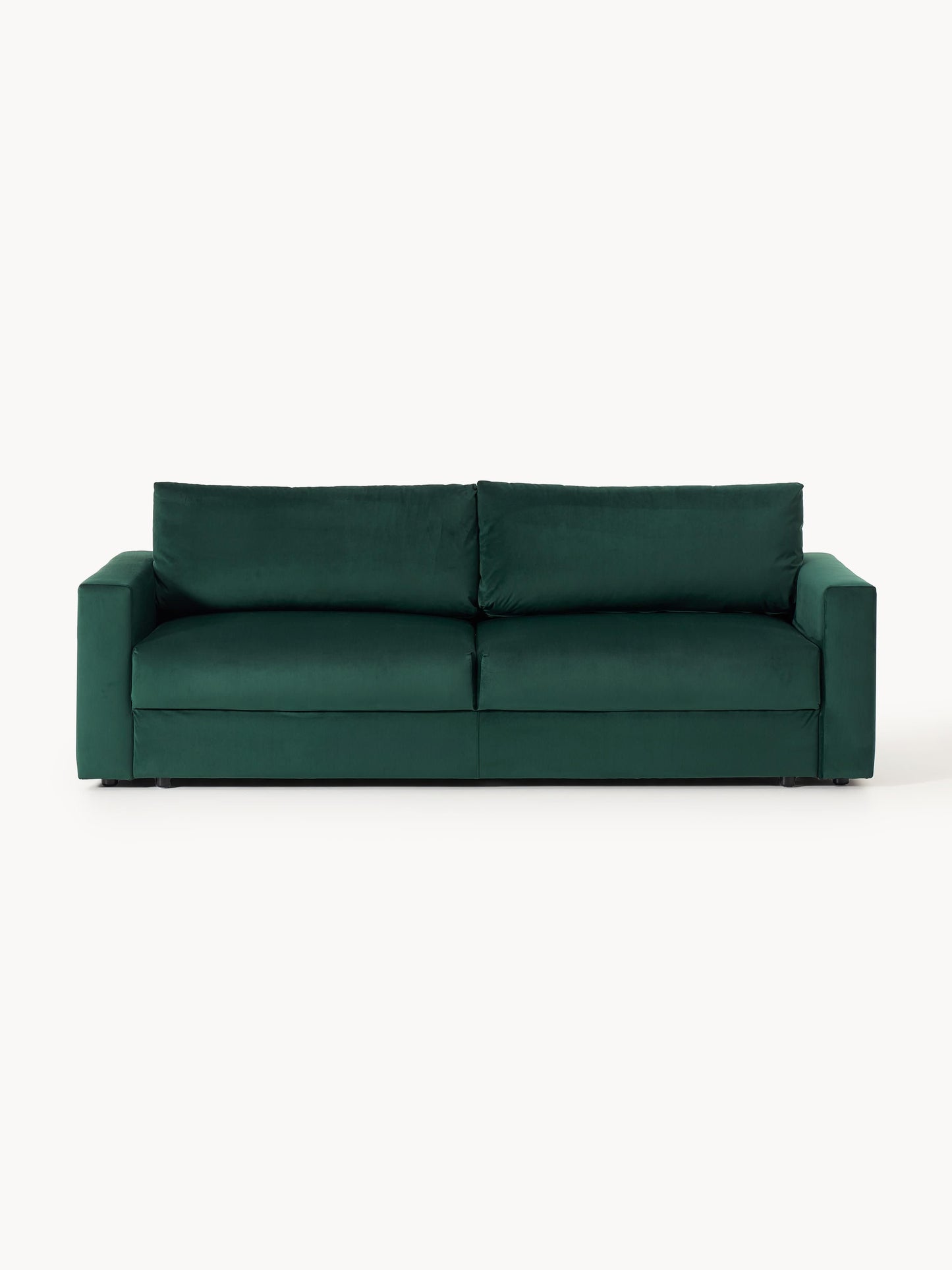 Galeriebild 1 - Samt-Schlafsofa Tasha (3-Sitzer) mit Stauraum