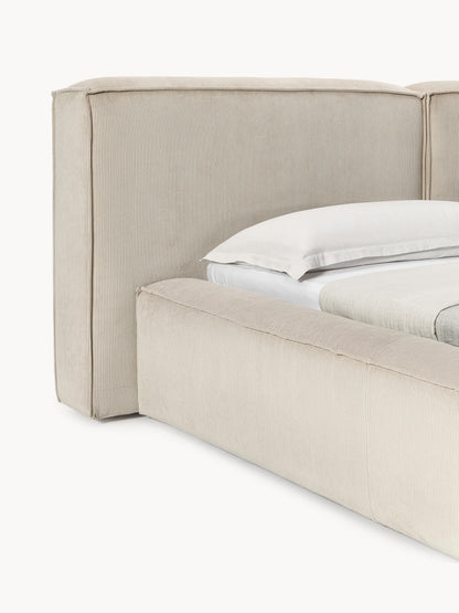 Polsterbett Lennon aus Cord