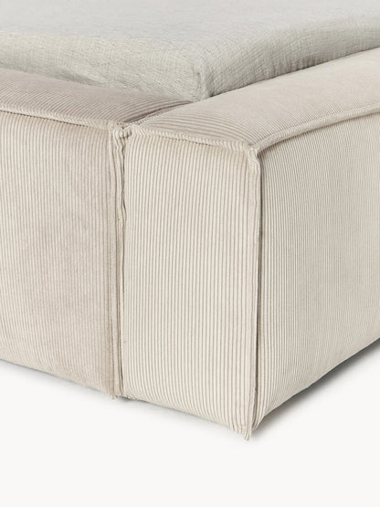 Polsterbett Lennon aus Cord
