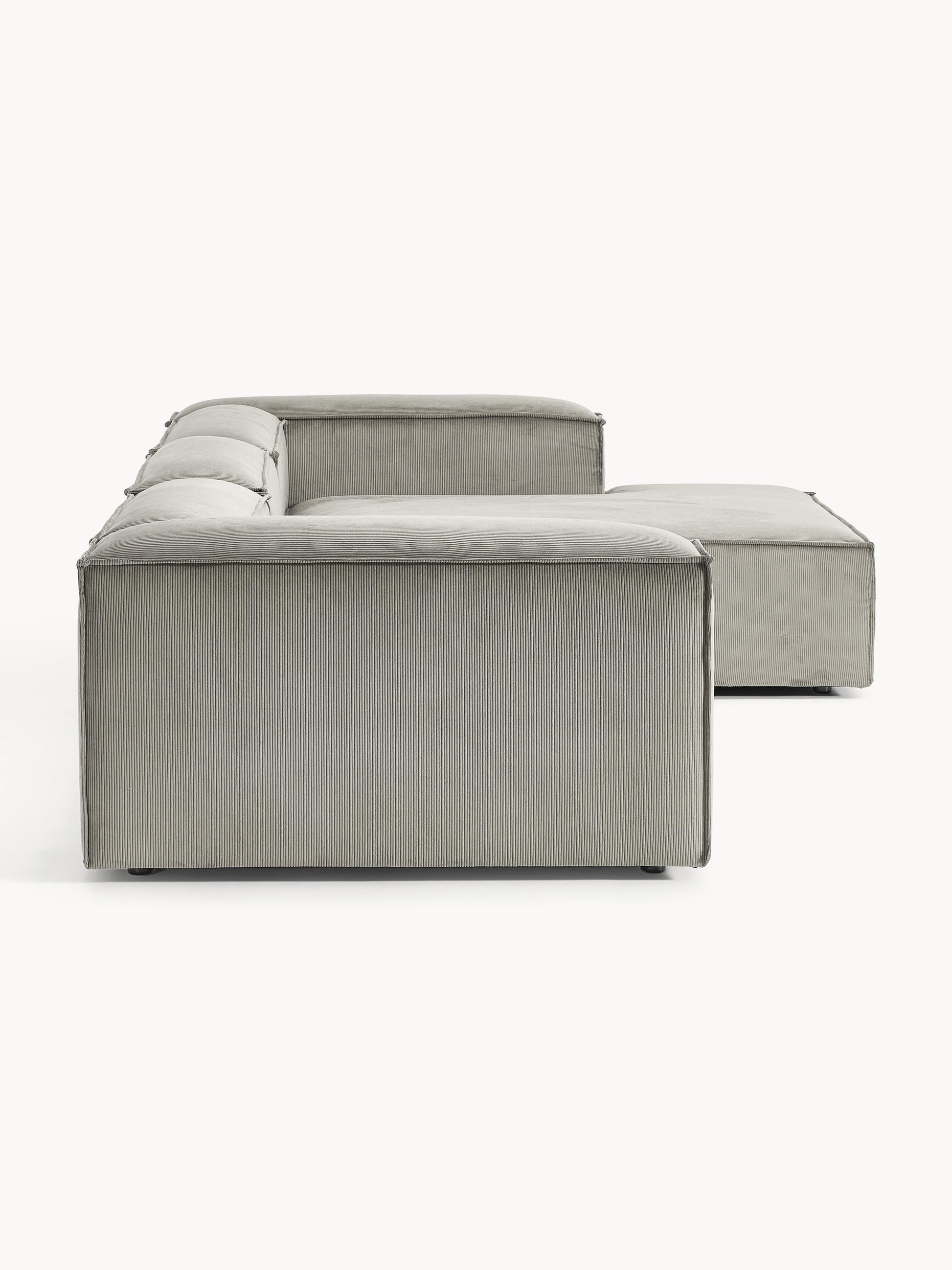 Modulares Ecksofa Lennon (4-Sitzer) aus Cord