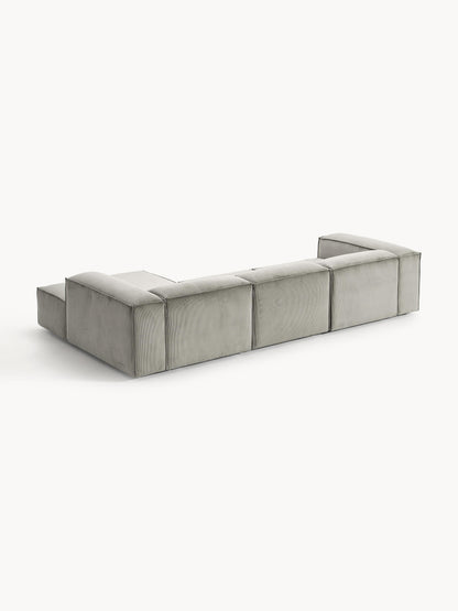 Modulares Ecksofa Lennon (4-Sitzer) aus Cord
