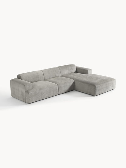 Cord-Ecksofa Melva (4-Sitzer)