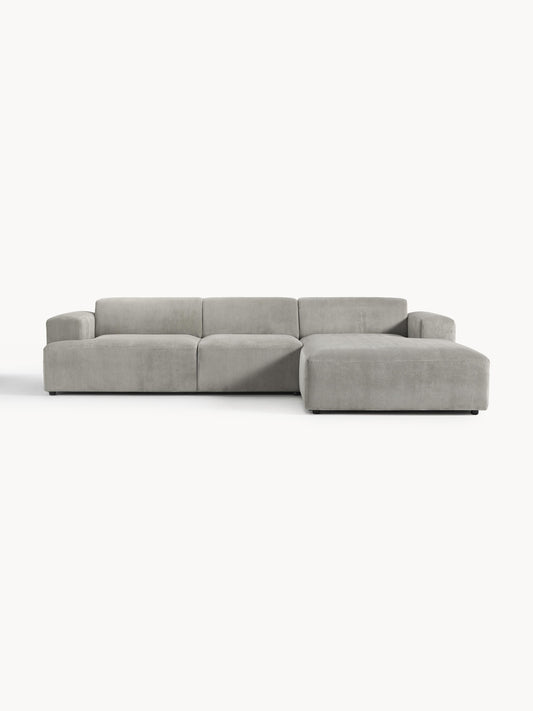 Galeriebild 1 - Cord-Ecksofa Melva (4-Sitzer)