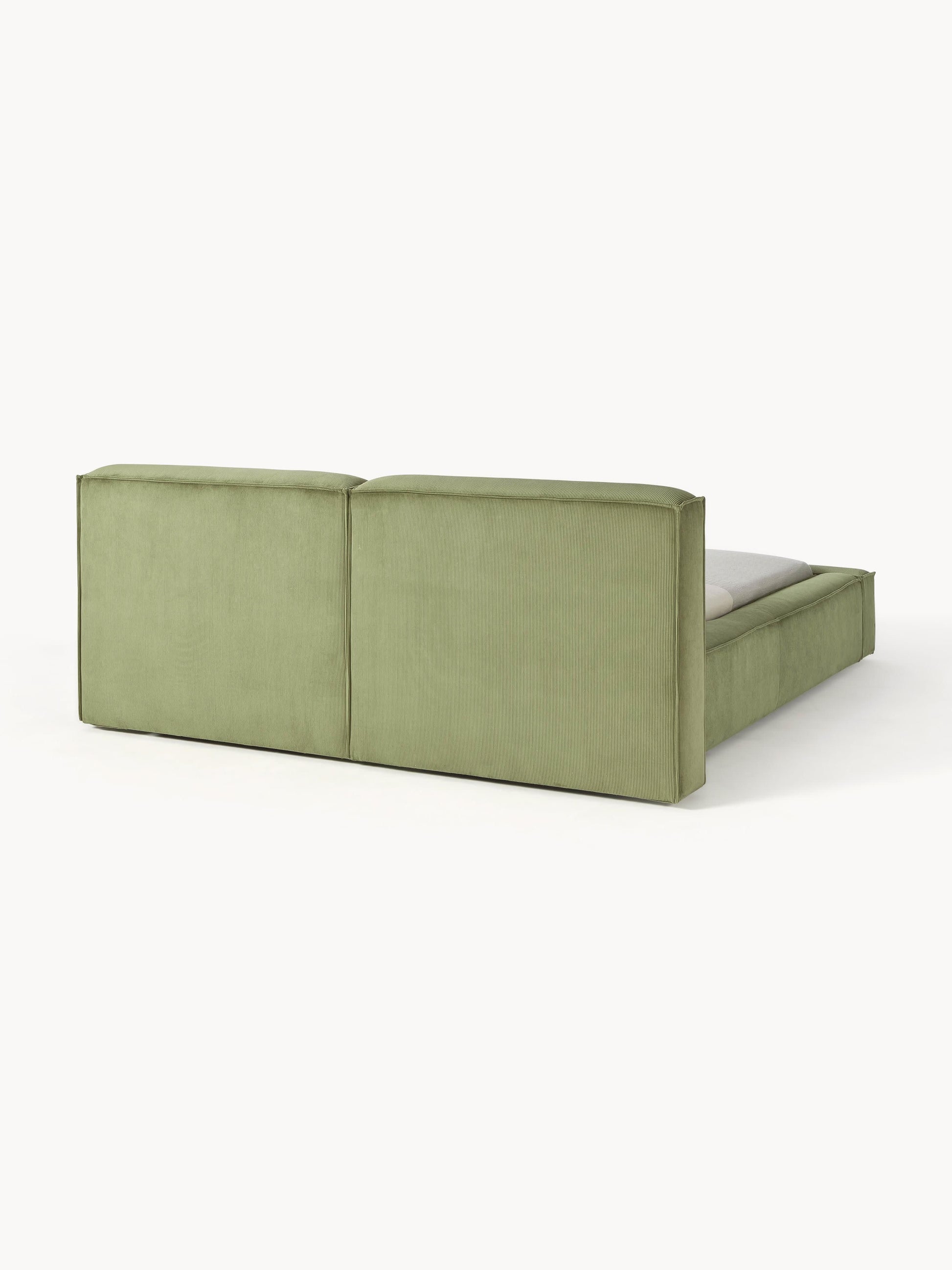 Polsterbett Lennon aus Cord