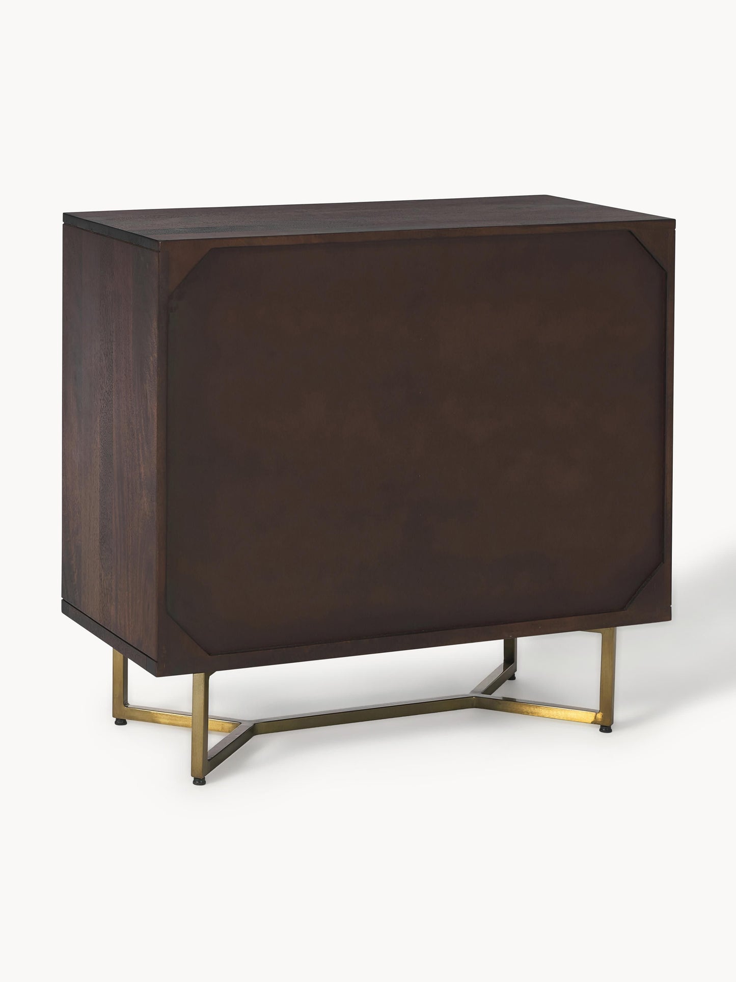 Sideboard Luca aus Mangoholz mit Fischgrät-Muster