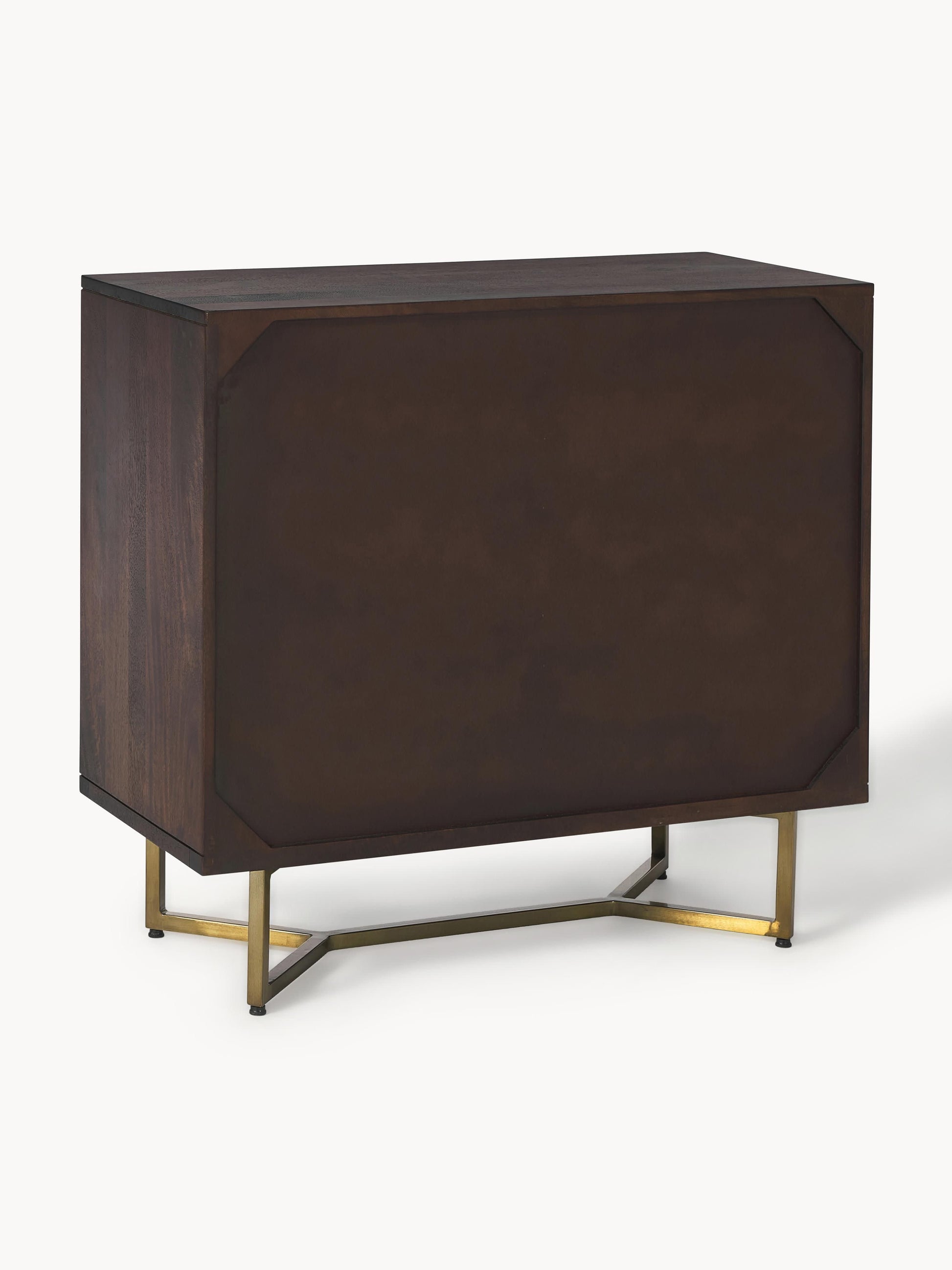 Sideboard Luca aus Mangoholz mit Fischgrät-Muster