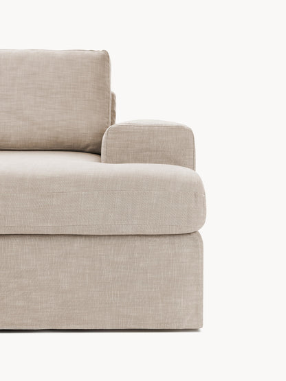 Modulares Sofa Russell (4-Sitzer) mit Hocker (links/rechts)